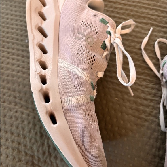 On Running Women’s grey Athletic Sneakers with Mint Accents - Picture 6 of 9